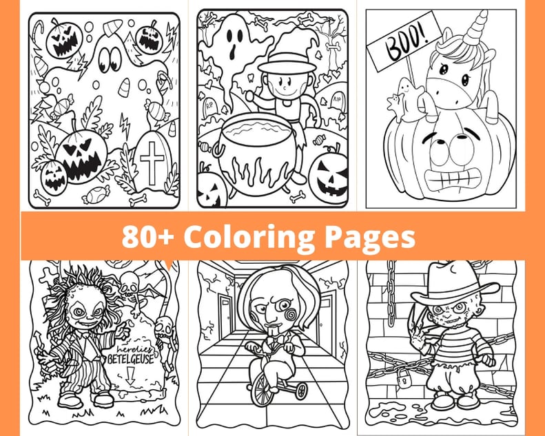 Halloween Coloring Pages For Adults With 80 Different Designs