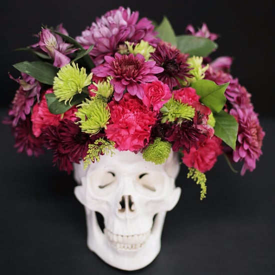 DIY Skull Floral Arrangement