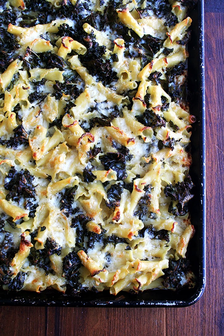 Sheet Pan Pasta Gratin With Kale