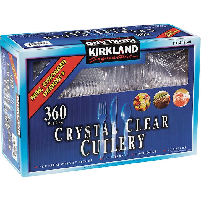 Kirkland Signature Clear Cutlery