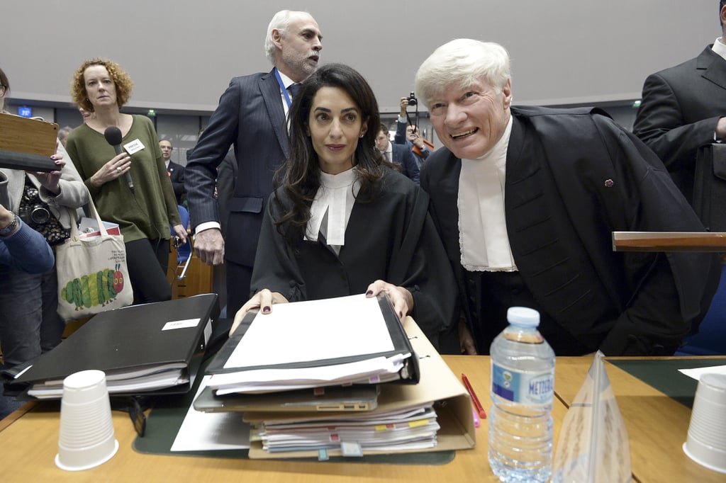Amal Clooney in Court in Strasbourg January 2015