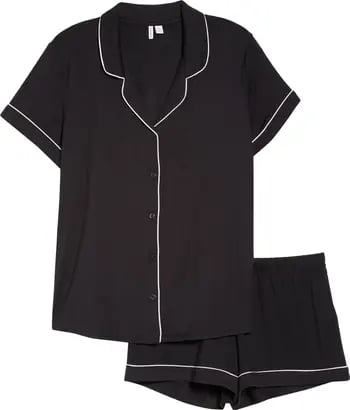 Nordstrom Moonlight Eco Short Pajamas ($40, originally $65)
This pajama set looks like high-end brands, but costs a fraction of the price, especially right now for Cyber Monday. Choose from multiple color options to find one that feels like your style.