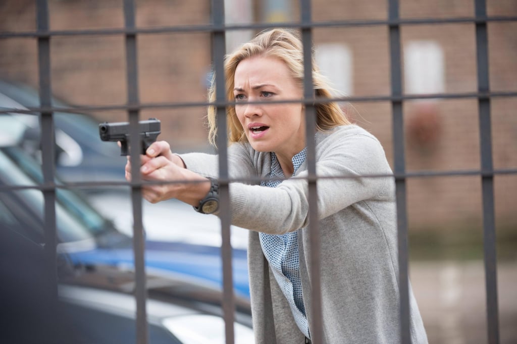 Strahovski plays an agent during her last week at the CIA.