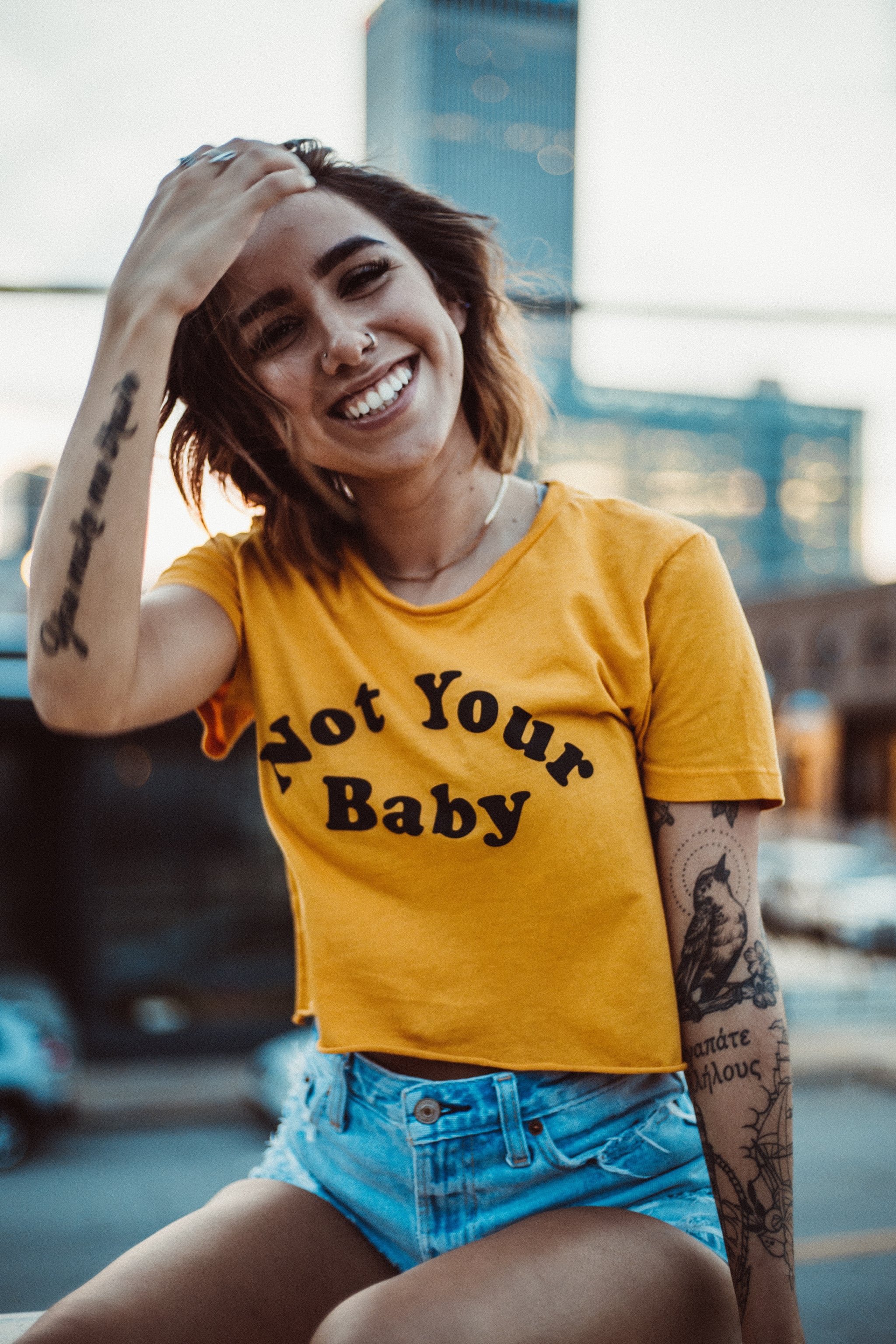 Not your sales baby girl shirt