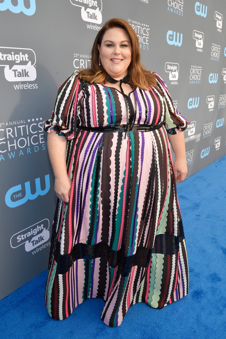 Chrissy Wearing Stuart Weitzman Heels During the 2018 Critics' Choice Awards