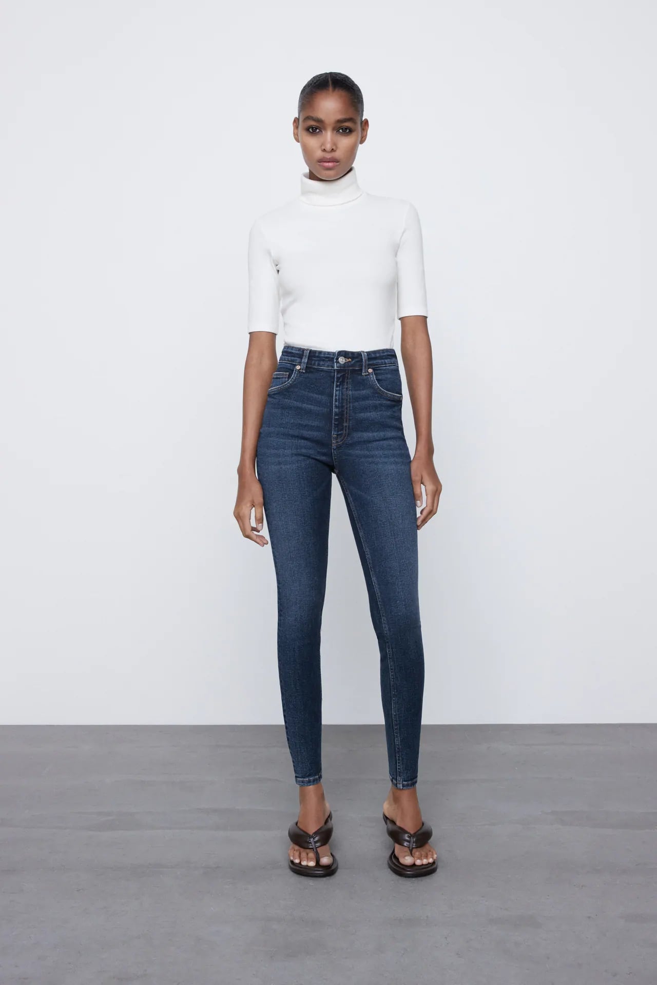 High waisted skinny jeans clearance outfit