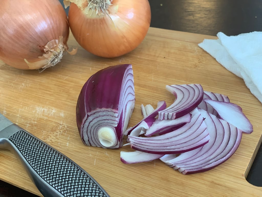 How to not cry when cutting onions tiktok hack popsugar food uk