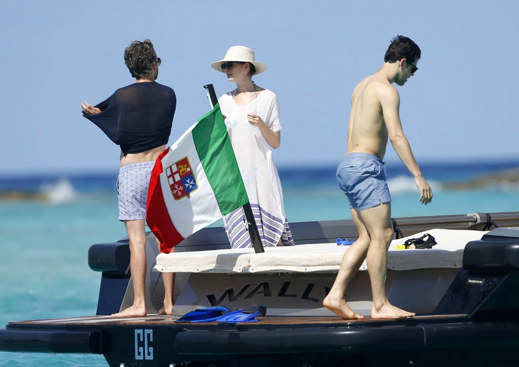 Anne Hathaway and Adam Shulman Spain Vacation August 2015