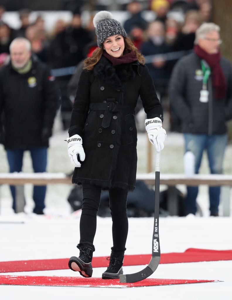 Kate Started Her Tour of Sweden With a Game of Bandy Hockey