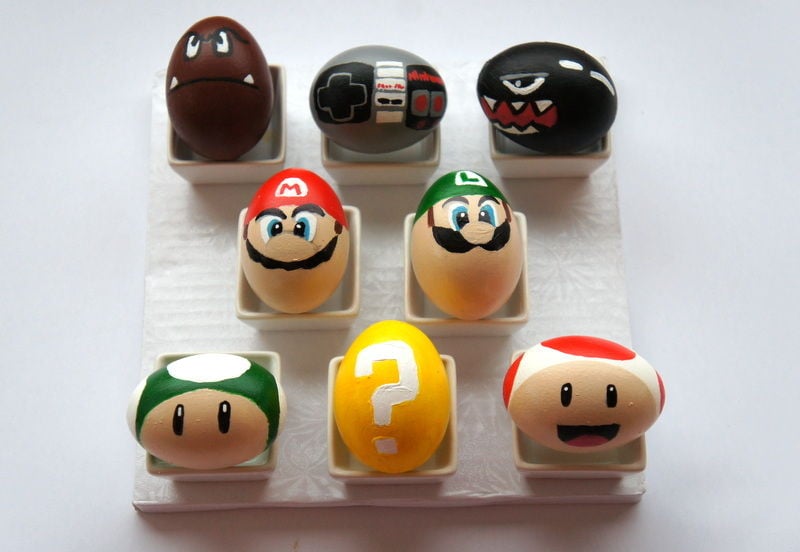 Super Mario Bros Unique Egg Decorating Ideas Popsugar Tech