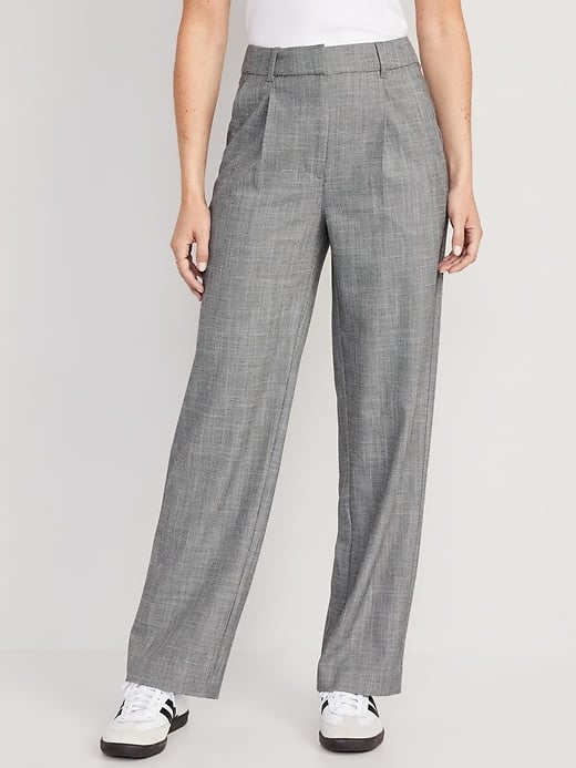 Old Navy Extra High-Waisted Pleated Taylor Trouser Wide-Leg Pants