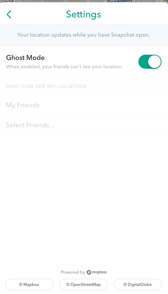 You can always go back and change location-sharing settings.