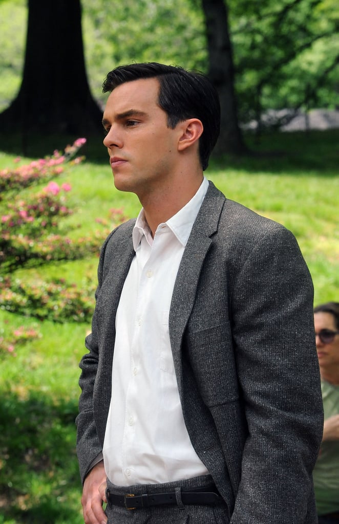 Nicholas Hoult Filming Rebel in the Rye Pictures