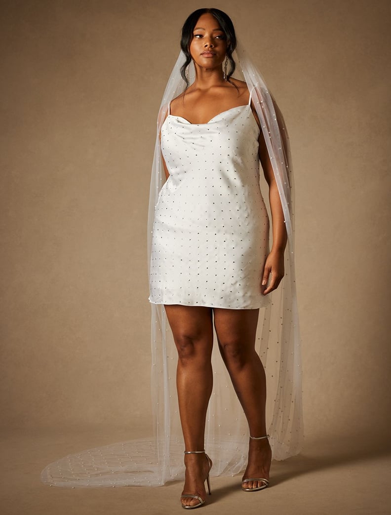 An Embellished Dress: Bridal by Eloquii Strappy Mini Dress