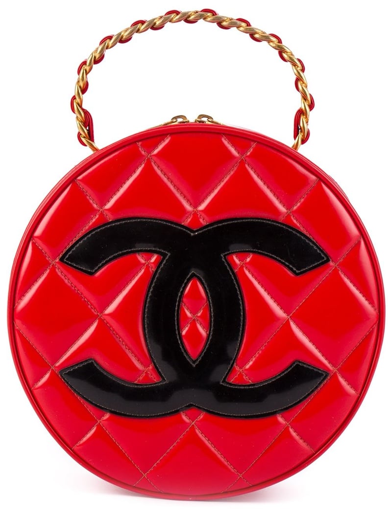 Chanel Vintage Round Vanity Tote