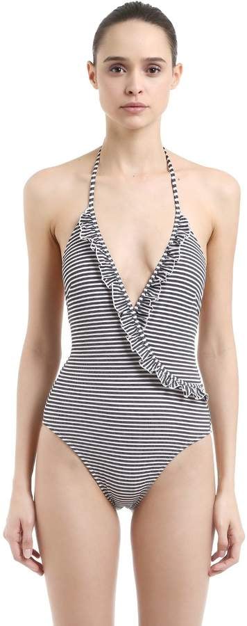 Solid & Striped Nadine Striped One Piece Swimsuit