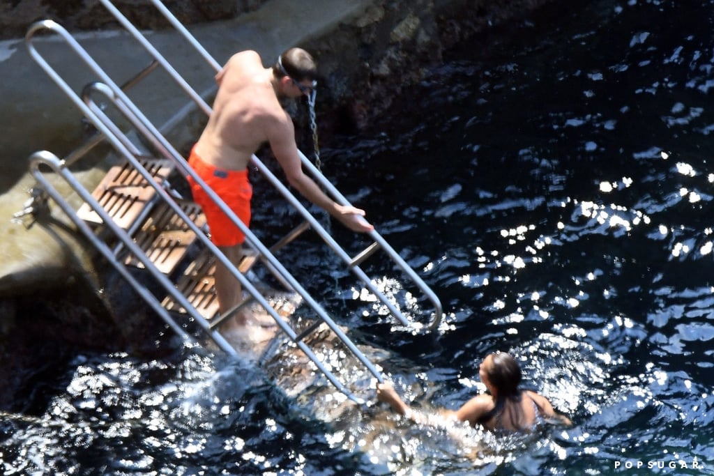 Bradley Cooper and Irina Shayk on the Beach in Italy 2018