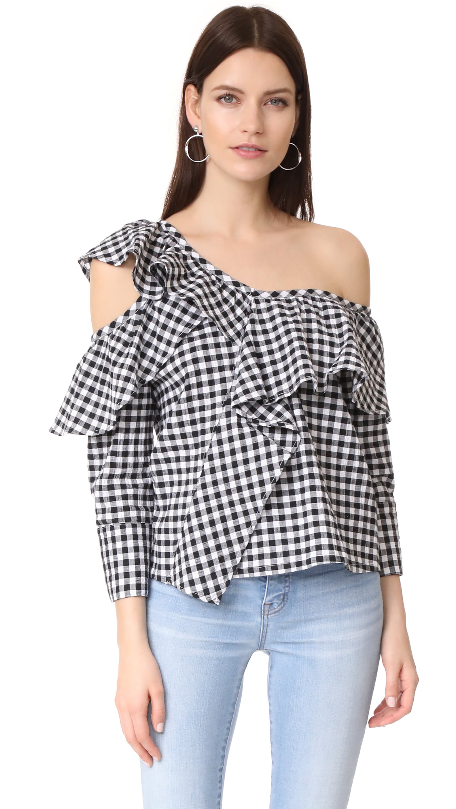 Asymmetrical Cold Shoulder Tops Popsugar Fashion 