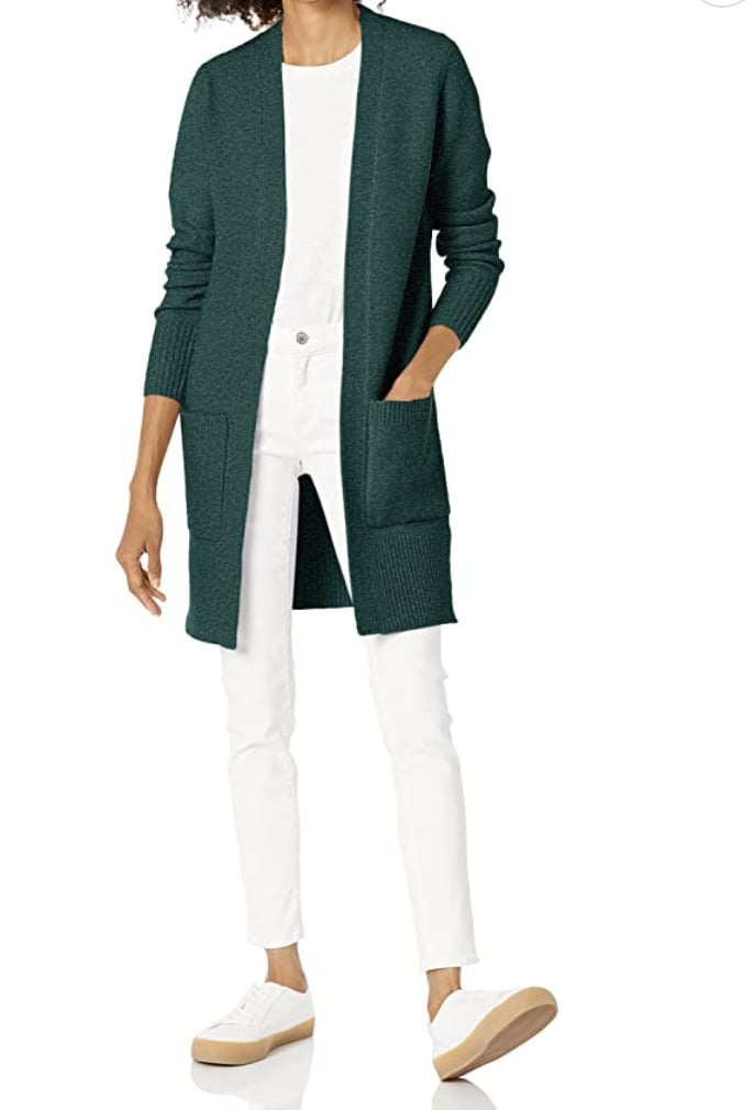 For a Polished Pick: Amazon Essentials Cardigan Sweater