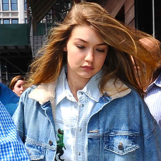 Gigi Hadid's Tommy Hilfiger Jacket and Air Jordans Instagram