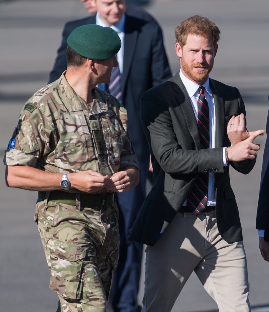 Prince Harry Visits the Royal Marines September 2018