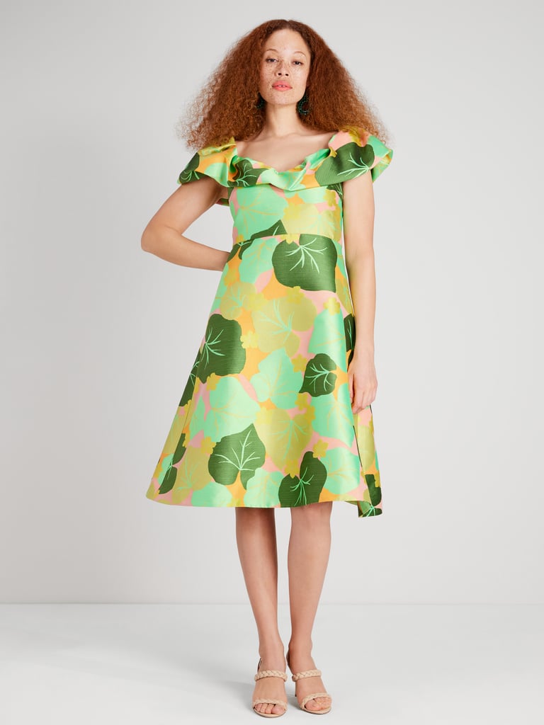 Wedding-Guest Ready: Kate Spade New York Cucumber Floral Flounce Dress