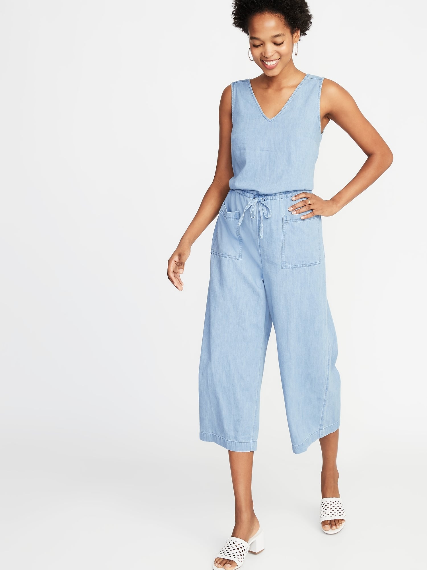 old navy jean romper