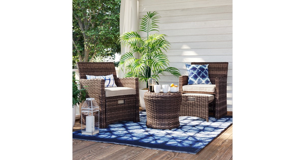Halsted wicker shop patio set