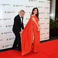 George Clooney Helps Wife Amal Avoid a Wardrobe Mishap on the Red Carpet