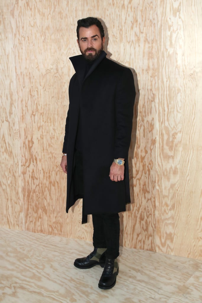 Justin Theroux at the Louis Vuitton Paris Fashion Week Show