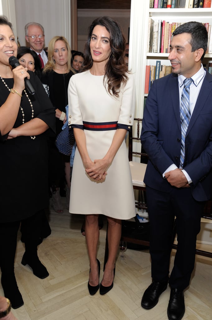Amal Clooney Gucci Dress at Women in the World Event 2016