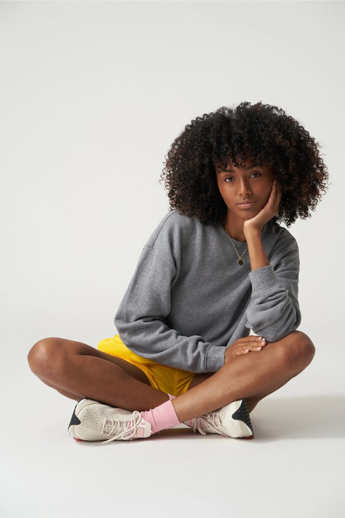 A Staple Sweatshirt: Wsly The Ecosoft Cropped Crewneck Sweatshirt