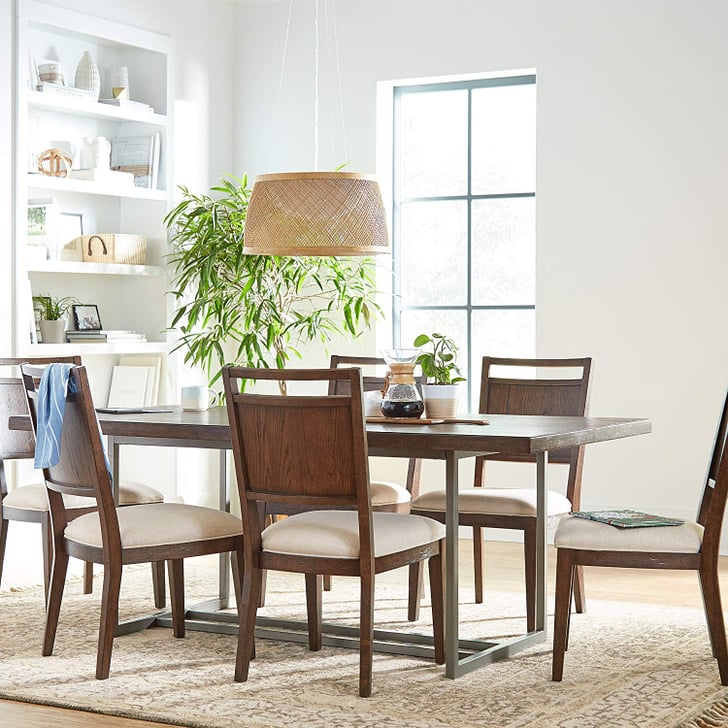 Stone & Beam Glenwood Modern Industrial Metal Base Dining ...