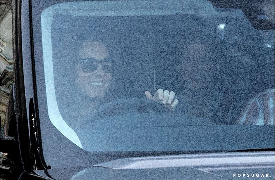 Kate Middleton and Prince George's nanny left Kensington Palace earlier in the day.
