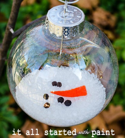 Melted Snowman Ornaments