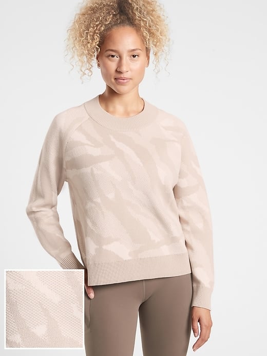 Athleta Jacquard Crew Sweater