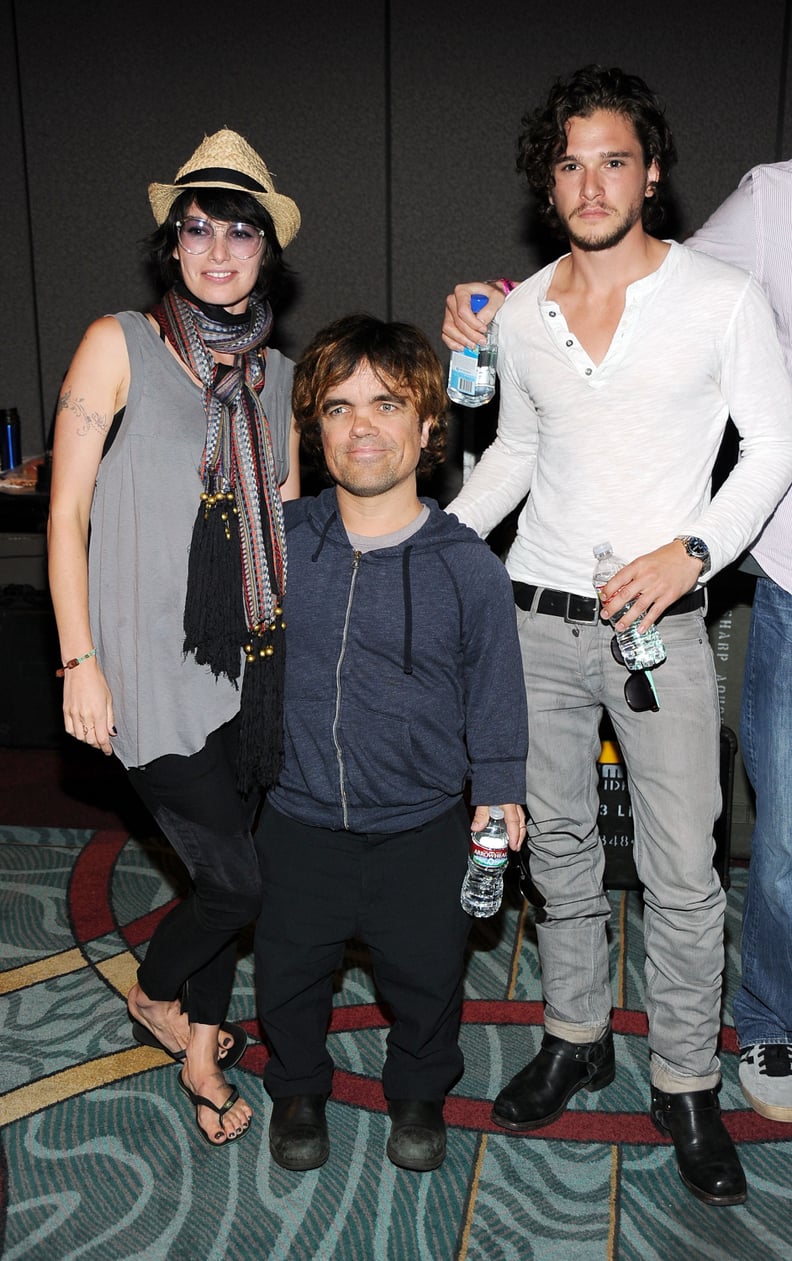 Lena Headey (Cersei Lannister), Peter Dinklage, and Kit Harington