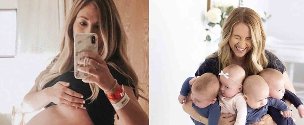 Mom Shares Photos From Before and After Having Quadruplets
