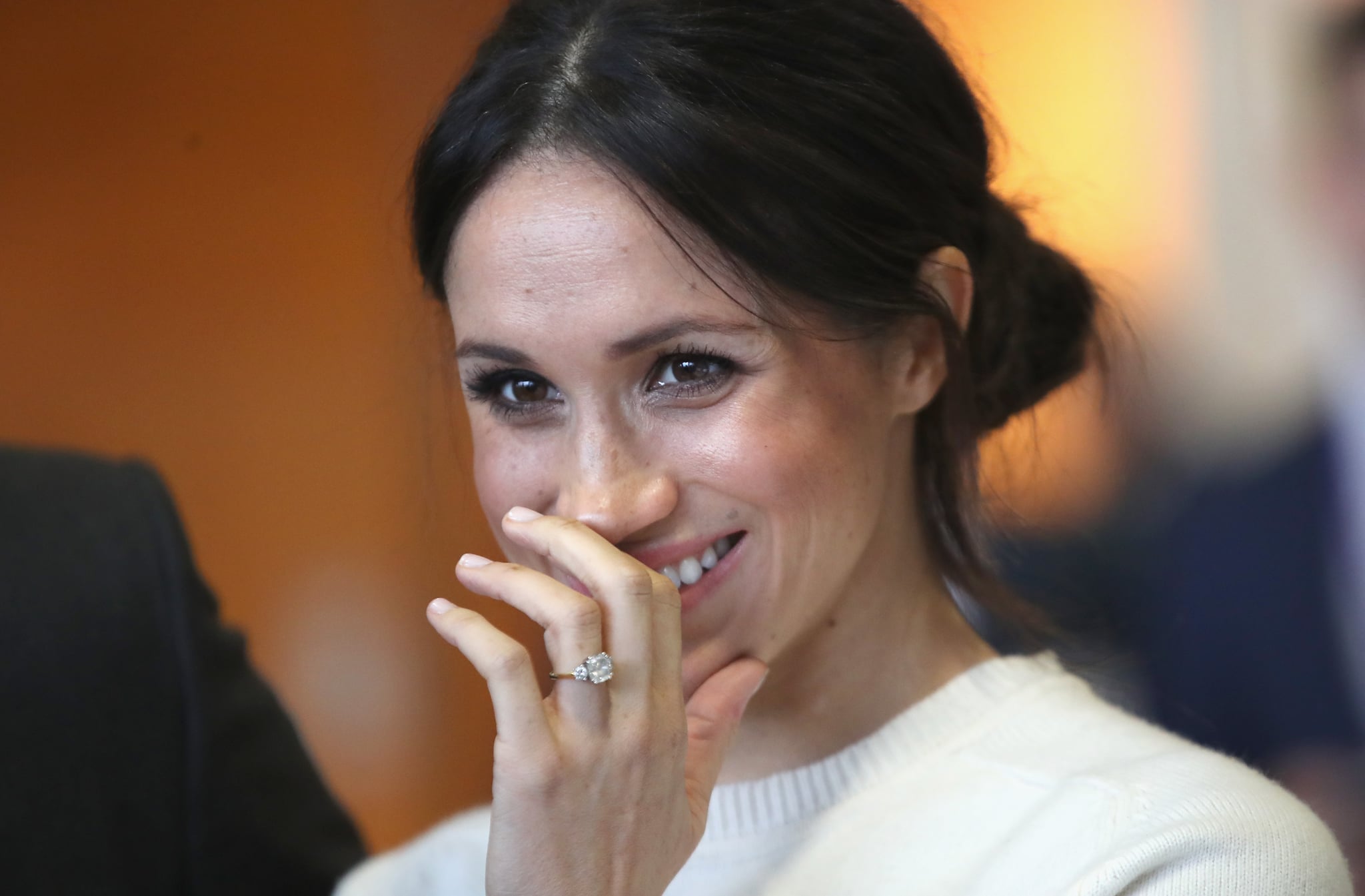 BELFAST, NORTHERN IRELAND - MARCH 23:  Meghan Markle visits Catalyst Inc, Northern Ireland, a next generation science park, to meet young entrepreneurs and innovators on March 23, 2018 in Belfast, Nothern Ireland.  (Photo by Pool/Samir Hussein/WireImage)