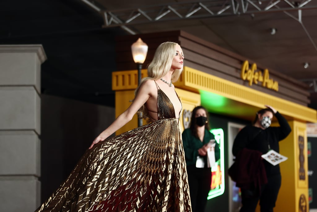 See Anya Taylor-Joy's Dior Haute Couture Gold Lamé Dress