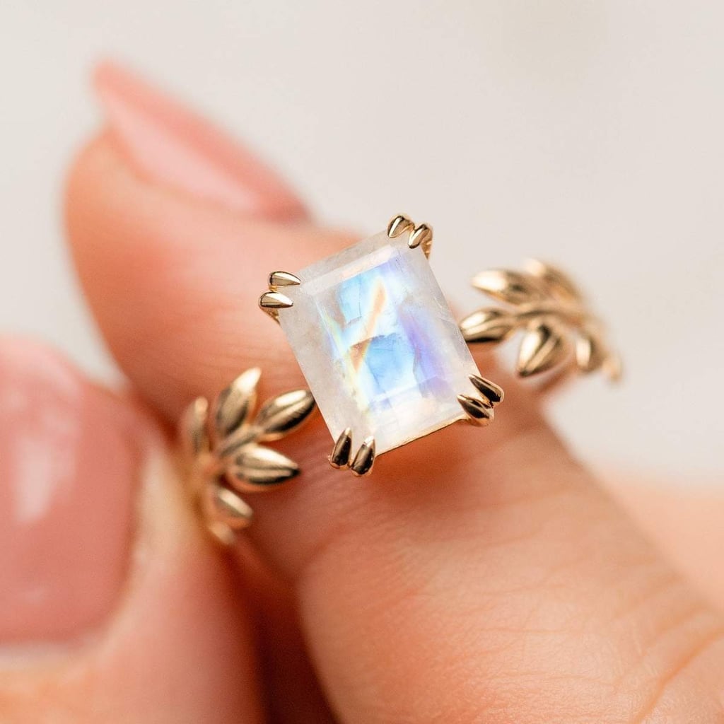 Rectangle Cuts: Moon Goddess Ring