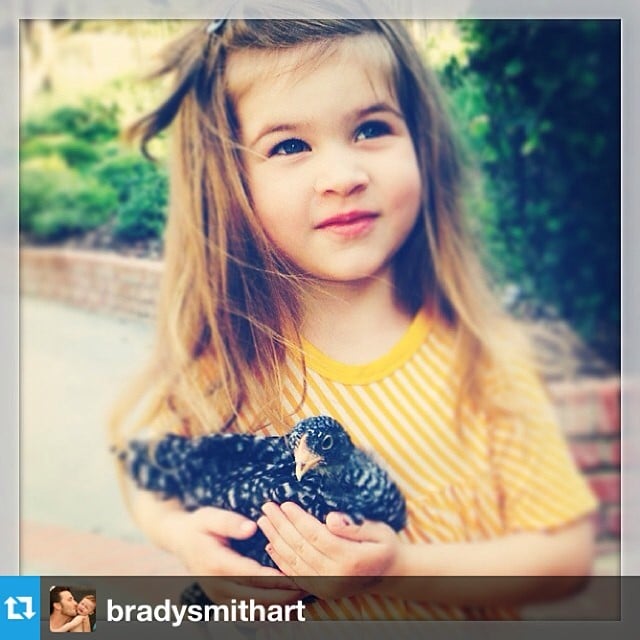 Harper Smith struck a pretty pose for her dad.
Source: Instagram user tathiessen