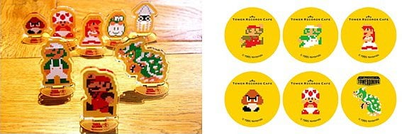 The limited edition figures and coasters