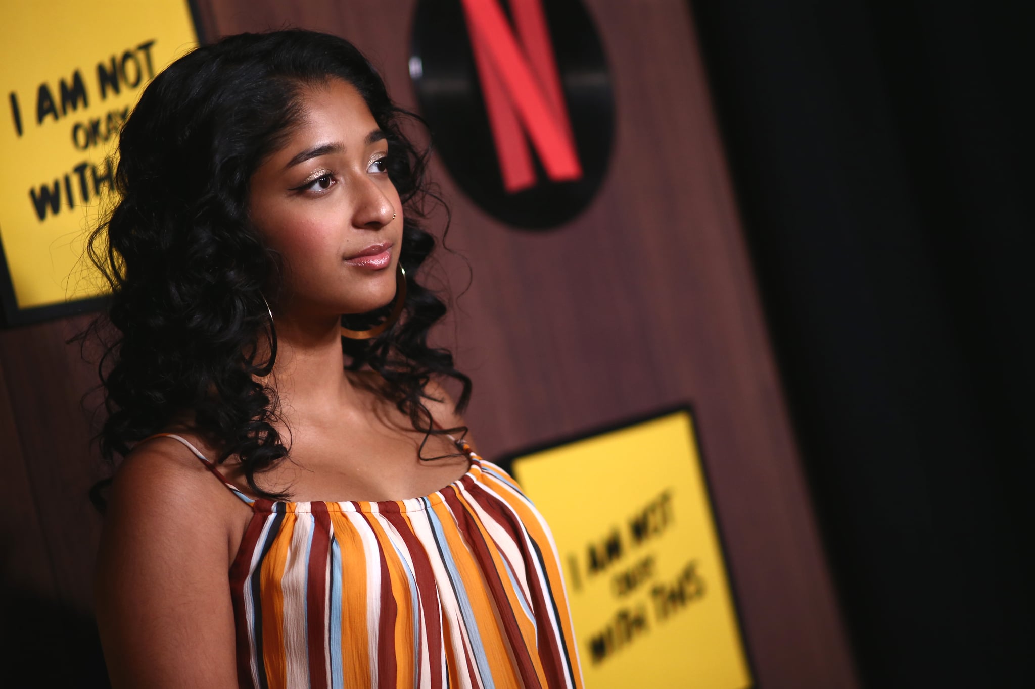 WEST HOLLYWOOD, CALIFORNIA - FEBRUARY 25: Maitreyi Ramakrishnan attends the Netflix's 