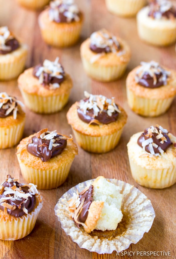 Coconut Nutella Cupcakes