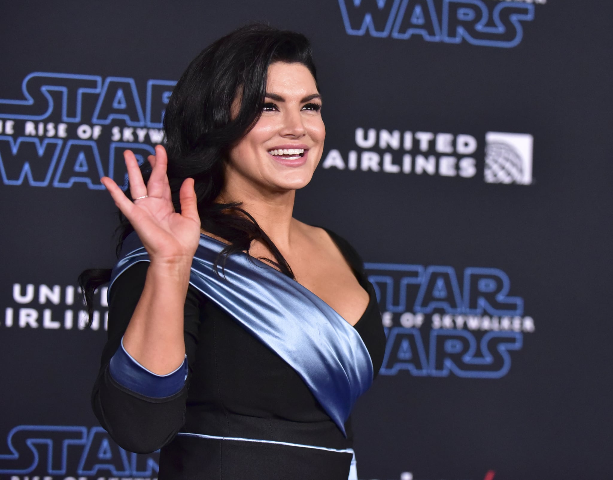 HOLLYWOOD, CALIFORNIA - DECEMBER 16: Gina Carano attends the Premiere of Disney's