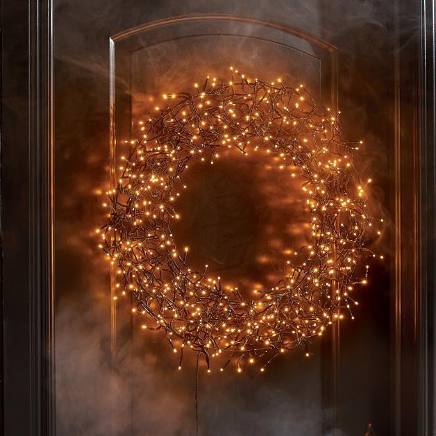 600-Light Halloween Wreath