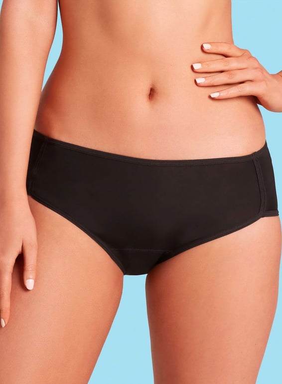 Love Luna Black Period Midi Knickers