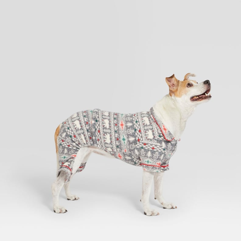 Target Pet Holiday Fuzzy Bear Fair Isle Pajamas