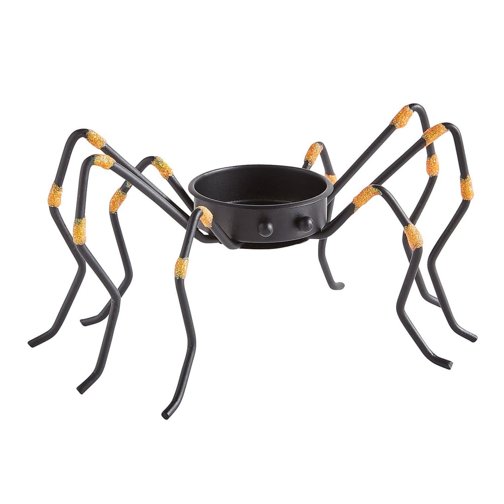 Orange Spider Tealight Candle Holder
